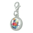 thumbnail image 2 of Sun Fish Watercolor Tropical Beach Antiqued Bracelet Pendant Zipper Pull Charm with Lobster Clasp, 2 of 5