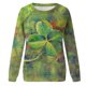 thumbnail image 4 of Camisas informales de manga larga para mujer, sudadera de cuello redondo con estampado de St Patrick Vintage, Tops holgados Fridja  czfsfas746, 4 of 5
