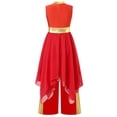 thumbnail image 3 of Moggemol Robe de Prière Liturgique pour Filles Enfants Robe de Chorale d'Église avec Pantalon Grand Robe de Danse Rouge 6, 3 of 7