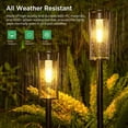thumbnail image 5 of 6 Pack Solar Lights Outdoor, IP65 Waterproof Auto On/Off Solar Landscape Path Lights Outdoor Solar Garden Lights for Yard Patio Lawn Walkway Driveway, 5 of 7