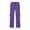 Purple, variant on Men's Casual Cargo Pants with Multi Woven Pockets Solid Color Elastic Waist