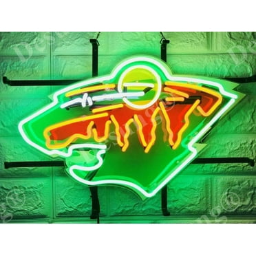 Queen Sense 20"x16" Minnesota Sports Team Wild Neon Sign HD Vivid Printing Handmade Artwork Neon Light 120MWBLVVD