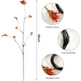 thumbnail image 2 of 4pcs 38"Fall Artificial Ficus Branches Greenery Branches， Autumn Fake Plants with Stems Faux Yellow Leaf Shrub Bushes for Home Indoor Centerpiece Vase Filler，Thanksgiving Banquet Decor.(Orange), 2 of 8