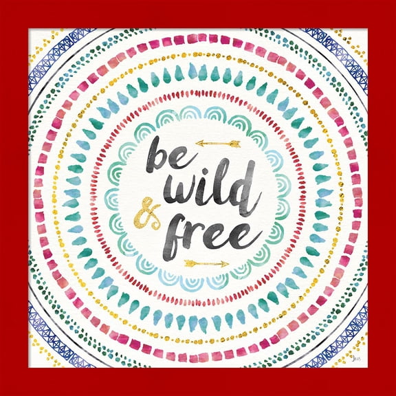 Great Art Now Wild and Free I by Jess Aiken, Framed Wall Art, 14W x 14H