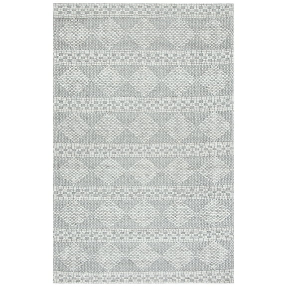 SAFAVIEH Marbella Matilda Diamond Area Rug, Beige/Grey, 6' x 9'