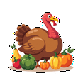 thumbnail image 4 of Cartoon Thanksgiving Stickers, Waterproof Turkey Sticker for Water Bottle Laptop Phone Cases Planner Skateboard Luggage Helmet Party Favor Decor, Ideal for Adults Teens Teacher Rewards, 4 of 8