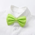 thumbnail image 2 of Ketyyh-chn99 Toddler Kids Baby Boys Formal Suit Gentleman Shirt with Bowtie + Suspender Shorts Pants Overalls Clothes Fashion Set Green,4-5 Years, 2 of 5
