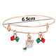 thumbnail image 2 of Brazalete navideño para mujer, dijes navideños, acabado brillante, pulseras navideñas, 2 of 5