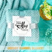Aofmee Gift Baskets for Women, 10 Pcs Ocean Relaxing Spa Bath Gifts Sets with Flannel Blanket, Beauty Mothers Day Birthday Holiday Box Idea for Her, Blue