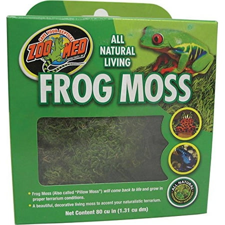 - Frog Moss, 80 Cubic-InchesA beautiful, decorative living moss to accent your naturalistic terrarium By Zoo Med
