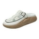 thumbnail image 4 of Pantuflas Plataforma con Hebilla Pantuflas de Casa Cómodas Sandalias Ligeras para beige 35, 4 of 9