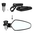 thumbnail image 5 of Universal Motorcycle Handlebar Mirror, Rearview Mirror Universal Reflector (black) (2pcs), 5 of 5
