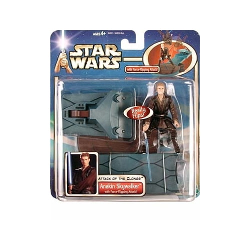 Star Wars: Episode 2 Deluxe Anakin Skywalker with Lightsaber Slashing Action Action Figure