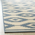 thumbnail image 3 of SAFAVIEH Linden Celandine Geometric Runner Rug, Blue/Cream, 2' x 8', 3 of 7
