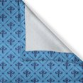 thumbnail image 5 of Ambesonne Fleur De Lis Grommet Curtain, Checkered Floral Form, 50" x 108", Blue Dark Blue, 5 of 6