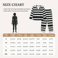 thumbnail image 5 of Uemuo Black And White Stripes Pattern Womens Pajama Sets,PJ Set for Women,Pajamas for Women Logo,Long Sleeve Pajama Set for Women,Soft Long Sleeve Top With Pants-Small, 5 of 9