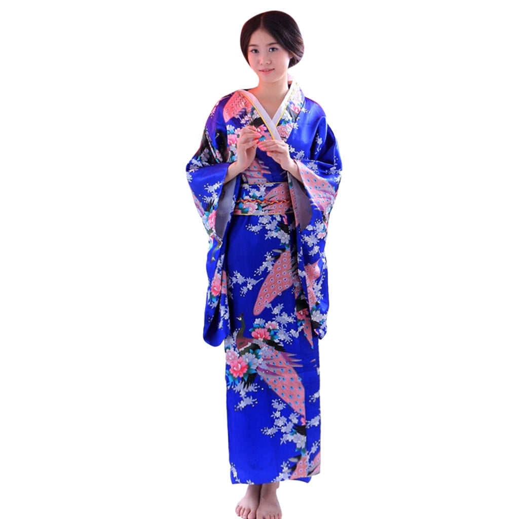 Homenesgenics Womens Dresses Clearance 3xl Womens Print Kimono Robe ...