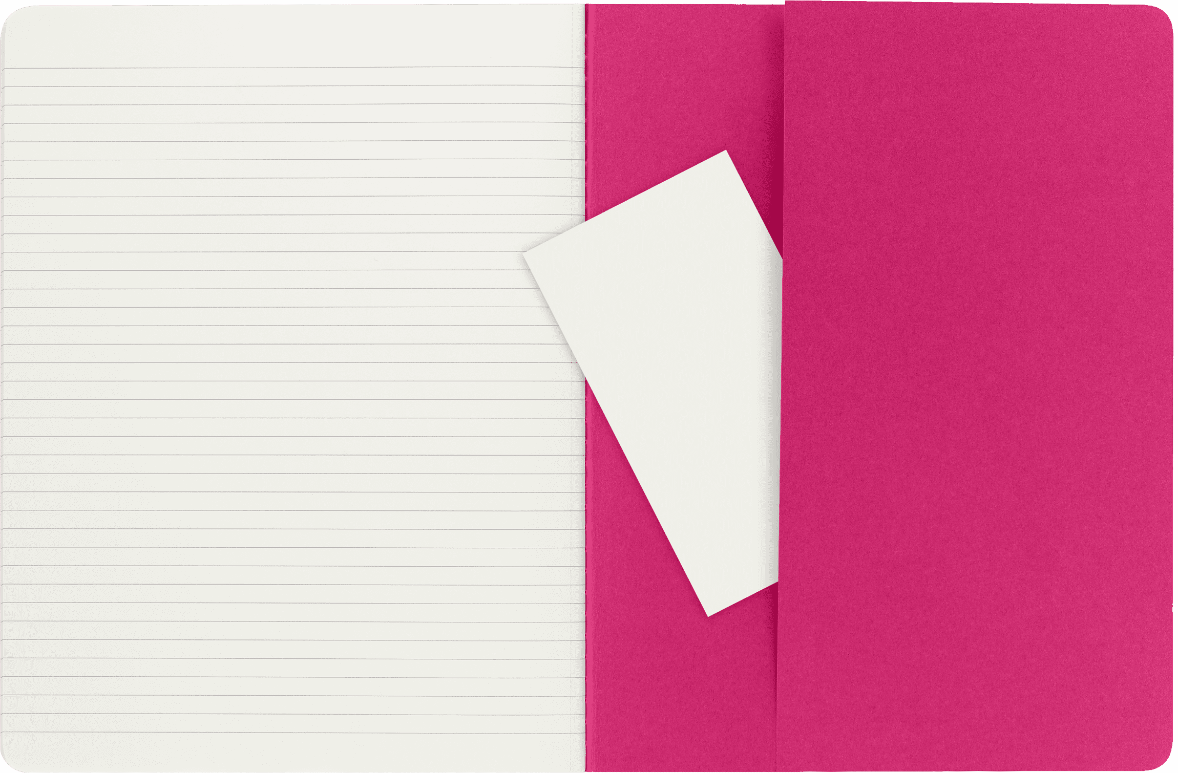 Moleskine Cahier Journals (Set of 3), XL (7.5" x 10"), Ruled, Kinetic Pink