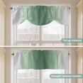thumbnail image 5 of Tie Up Valance Curtain for Kitchen, Rat Tail Green Gray Gradual Rod Pocket Short Curtains Adjustable Tie-Up Shade Valances, Abstract Art Window Treatment for Bathroom Living Room Bedroom, 5 of 9