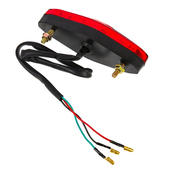 FRCOLOR Universal Motorcycle Retro Brake Practical Rear Tail Lamp 12V LED Motorbike Light