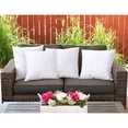 thumbnail image 3 of Ultra Soft White Polyester Microfiber Durable Couch Cushion Fillers, Set of 4 Throw Pillow Inserts, 3 of 6