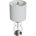 thumbnail image 3 of 20,75" Nickel Brossé Clair Ride Lampe de Table W / Abat-Jour, 3 of 5