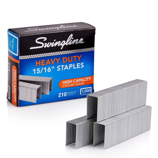 Grapas Rexel Swingline de alta resistencia de 2,4 cm para 210 hojas