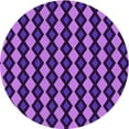 thumbnail image 1 of Ahgly Company Indoor Square Patterned Indigo Purple Area Rugs, 3' Square, 1 of 1
