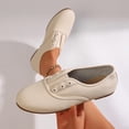 thumbnail image 5 of Gealkoca Women's Slip On Flats Lightweight Soft Round Toe Breathable Casual Walking Shoes Women's Casual Solid Color Closed Toe Flat Shoes, 5 of 9