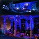 thumbnail image 2 of Luces solares de Halloween decoraciones de Halloween al aire libre, paquete de 2 cada uno de 72 pies 200 LED, luces solares superbrillantes de 8 modos decorativas para exteriores (azul), 2 of 4