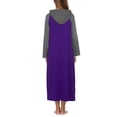 thumbnail image 5 of Avidlove Cotton Nightgown for Women Long Sleeve Hooded Gowns Sleepwear Full Length Nightwear with Pockets, 5 of 6