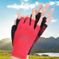 thumbnail image 1 of Guantes de medio dedo antideslizantes deportivos guantes cortos guantes sin dedos para mujeres hombres, 1 of 8