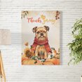 thumbnail image 2 of Happy Thanksgiving Brussels Griffon with Turkey Pumpkins Autumn Vibes Vertical Matte Canvas Poster Griff Dog Lover Wall Art Home Decor - 12018, 2 of 5