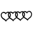thumbnail image 2 of Pegatinas de corazón para coche, repuestos de calcomanías, accesorios de decoración, parte trasera del vehículo Negro mate, 2 of 9