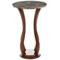 thumbnail image 3 of Kingfisher Lane Support de Plante en Faux Marbre Marron et Gris, 3 of 5