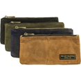 thumbnail image 1 of wonima02 Waxed Canvas Pencil Case/Pencil Bag/Pencil Pouch, Rugged and Durable, Water Resistant, 8.5" x 4" (Set of 4), 1 of 1