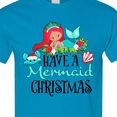 thumbnail image 4 of Inktastic Have a Mermaid Christmas with Crab and Seashell T-Shirt, 4 of 5