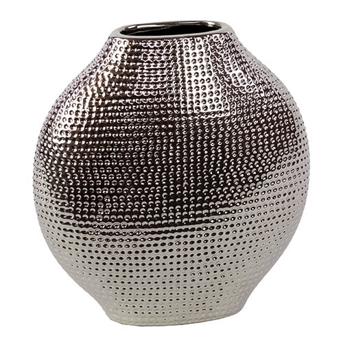 Woodland Imports Flattened Circular Ceramic Vase - Walmart.com