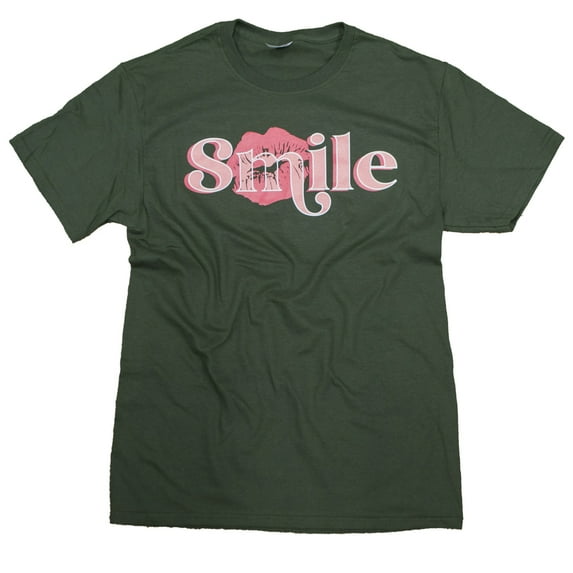 Tees2urdoor A Smile is Contagious, Adult Small, Green
