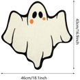 thumbnail image 3 of Halloween Ghost Bath Mat, Cute Spooky Ghost Tufted Rug, Soft Absorbent Non‑Slip Floor Mat, Horror Holiday Decorative Ghost Rug for Bathroom, Bedroom, Kitchen, Living Room Halloween Home Decor, 3 of 5