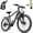 Black, variant on Unibike 24'' Ebike for Adults, 748W Peak Motor, All-Terrain Electric Mountain Bike, 36V 10AH Battery, Top Speed 22 MPH, Ul2849, Black