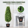 thumbnail image 5 of 2 Pack 3ft Artificial Boxwood Topiary Ball Trees, Potted UV Resistant Faux Plants for Indoor Outdoor Home Decor, Housewarming Patio Garden Wedding Decorations, 5 of 7