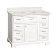 thumbnail image 6 of Aria 42" Bathroom Vanity with White Cabinet and Quartz Top, 6 of 8