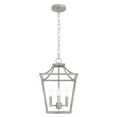 thumbnail image 2 of Hunter - Laurel Ridge 4-light Brushed Nickel, Medium Size Pendant Light, Dimmable, Formal Style, Lantern Shaped, for Bedrooms, Dining, Living Rooms - 19067, 2 of 9