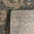 thumbnail image 3 of SAFAVIEH Florida Desmond Damask Plush Shag Runner Rug, Grey/Beige, 2'3" x 7', 3 of 5
