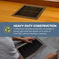 thumbnail image 4 of Hart & Cooley 4" x 10" Heavy Duty Steel Floor Grille, HVAC Vent Cover, Brown, 4 of 10