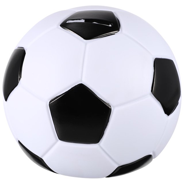 Hucha con forma de balón de fútbol para niños y niñas, decoración del hogar
