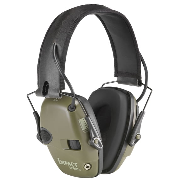 HOWARD LEIGHT IMPACT SPORT ELECTRONIC MUFFS 22 DB BLACK/GREEN