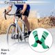 thumbnail image 2 of Calcetines de ciclismo Unique Bargains, transpirables, absorbentes de sudor, desodorantes, anti-fricción, negros y verdes, tamaño L, 1 par, rayas, 2 of 6