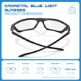thumbnail image 4 of KANASTAL Blue Light Glasses Women Blue Light Blocking Glasses Men Bluelight Anti Glare Filter Gaming Computer Screen TV UV400 - Black Frame Clear Lens, 4 of 7